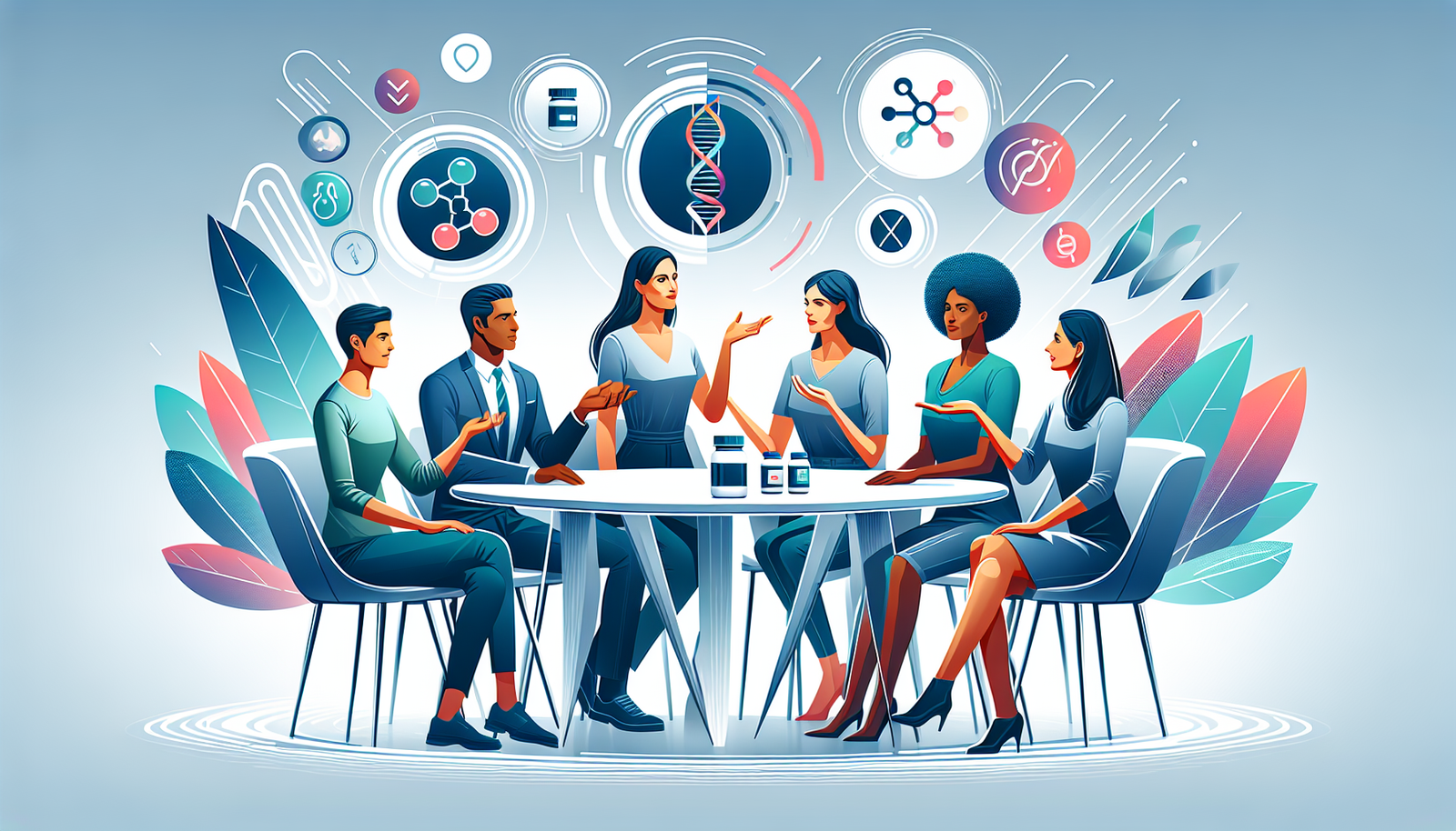 An illustration of personalized health solutions for MTHFR support.