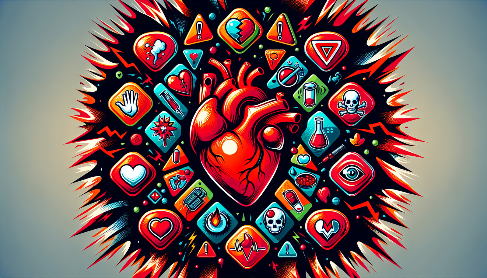 An illustration of cardiovascular risks associated with MTHFR mutations.