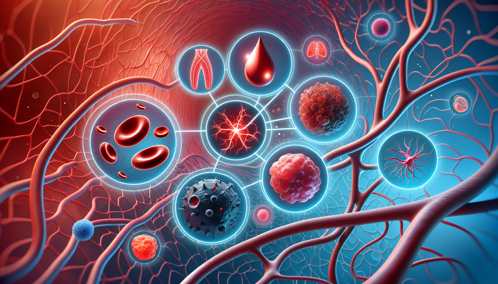 Illustration depicting the health implications of elevated homocysteine levels.