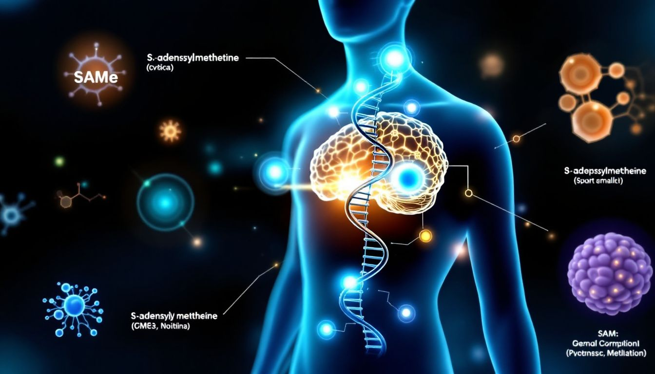 A visual representation of the methylation process in the human body.