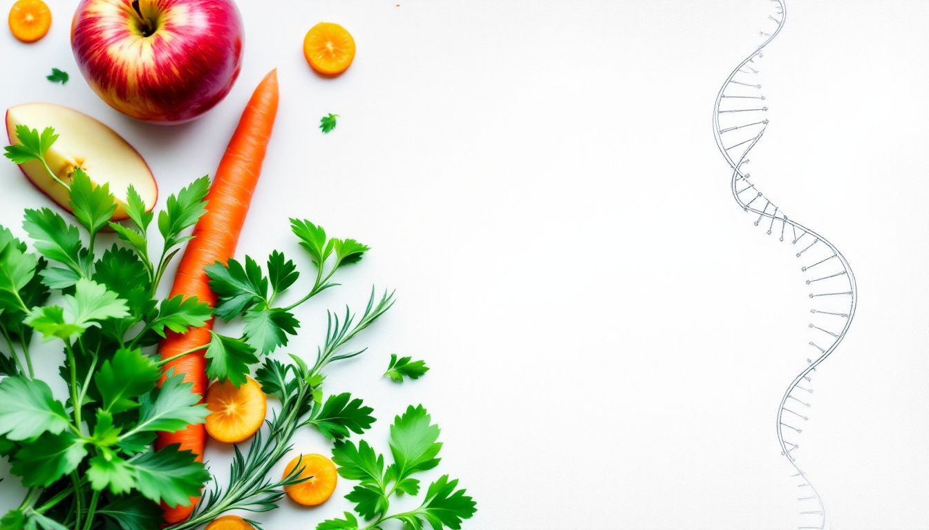 Illustration of the MTHFR gene and its impact on health.