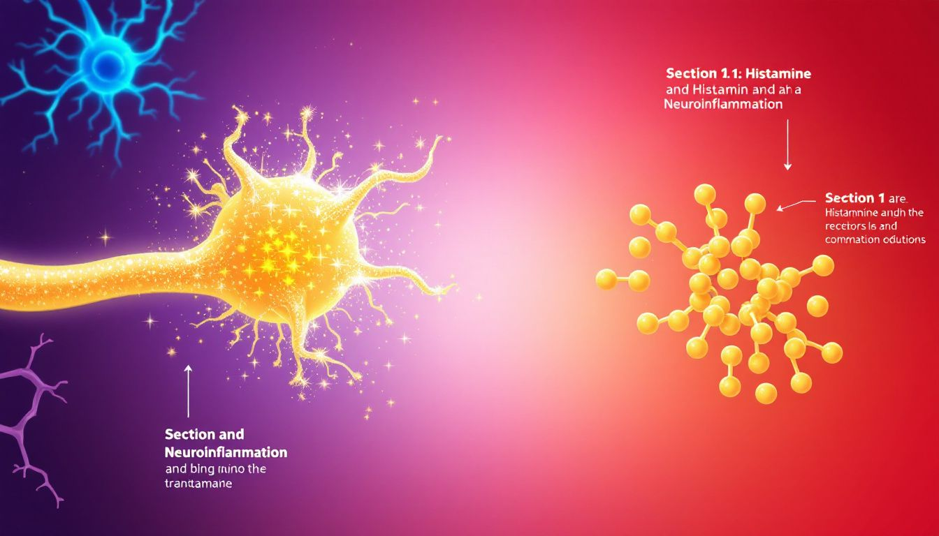 Image showing the relationship between histamine and neuroinflammation.
