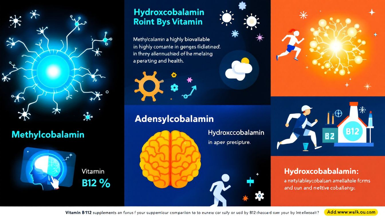 Comparison of different forms of vitamin B12 supplements.