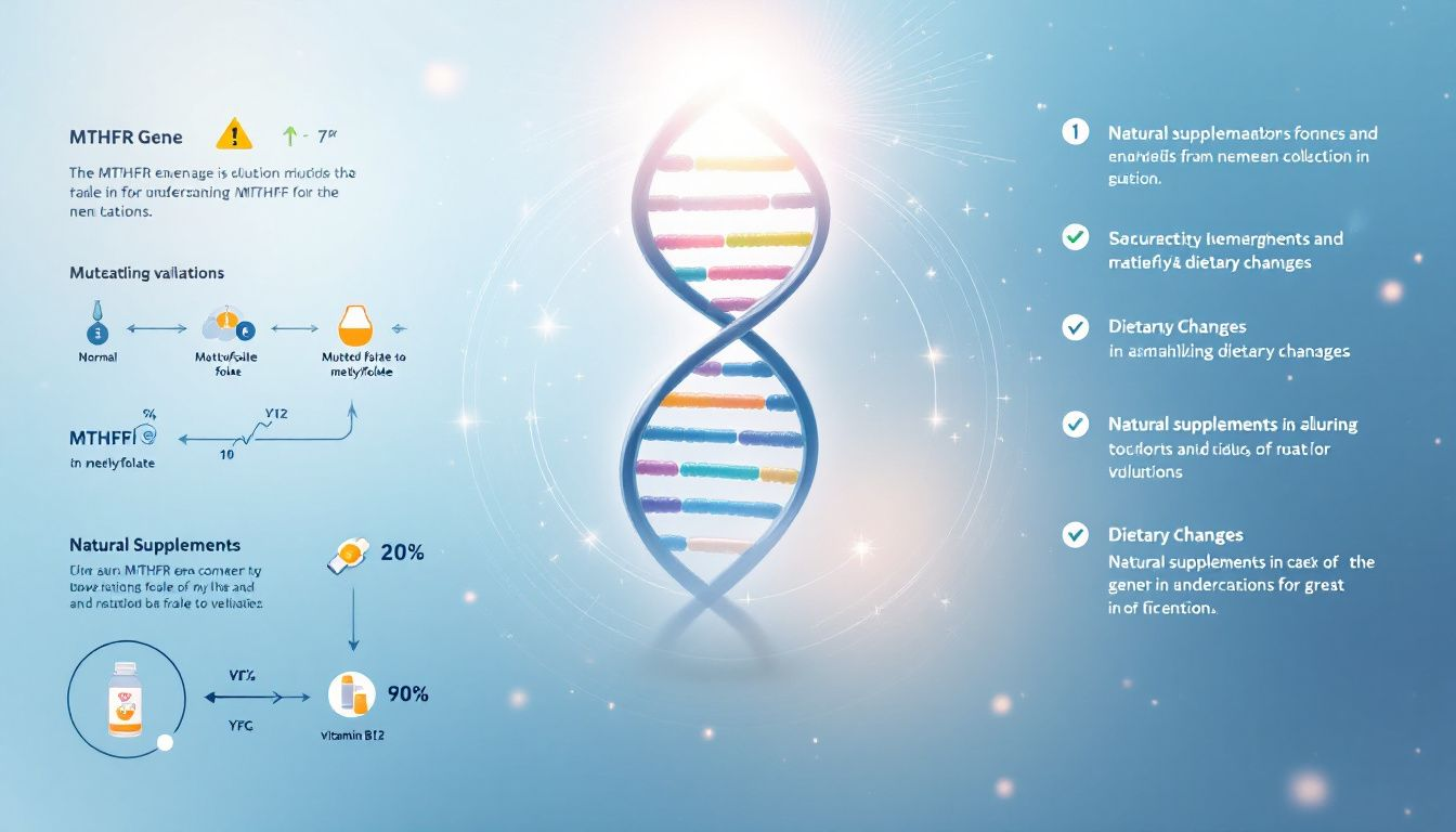 Natural treatments for managing MTHFR mutation symptoms, including supplements and dietary changes.