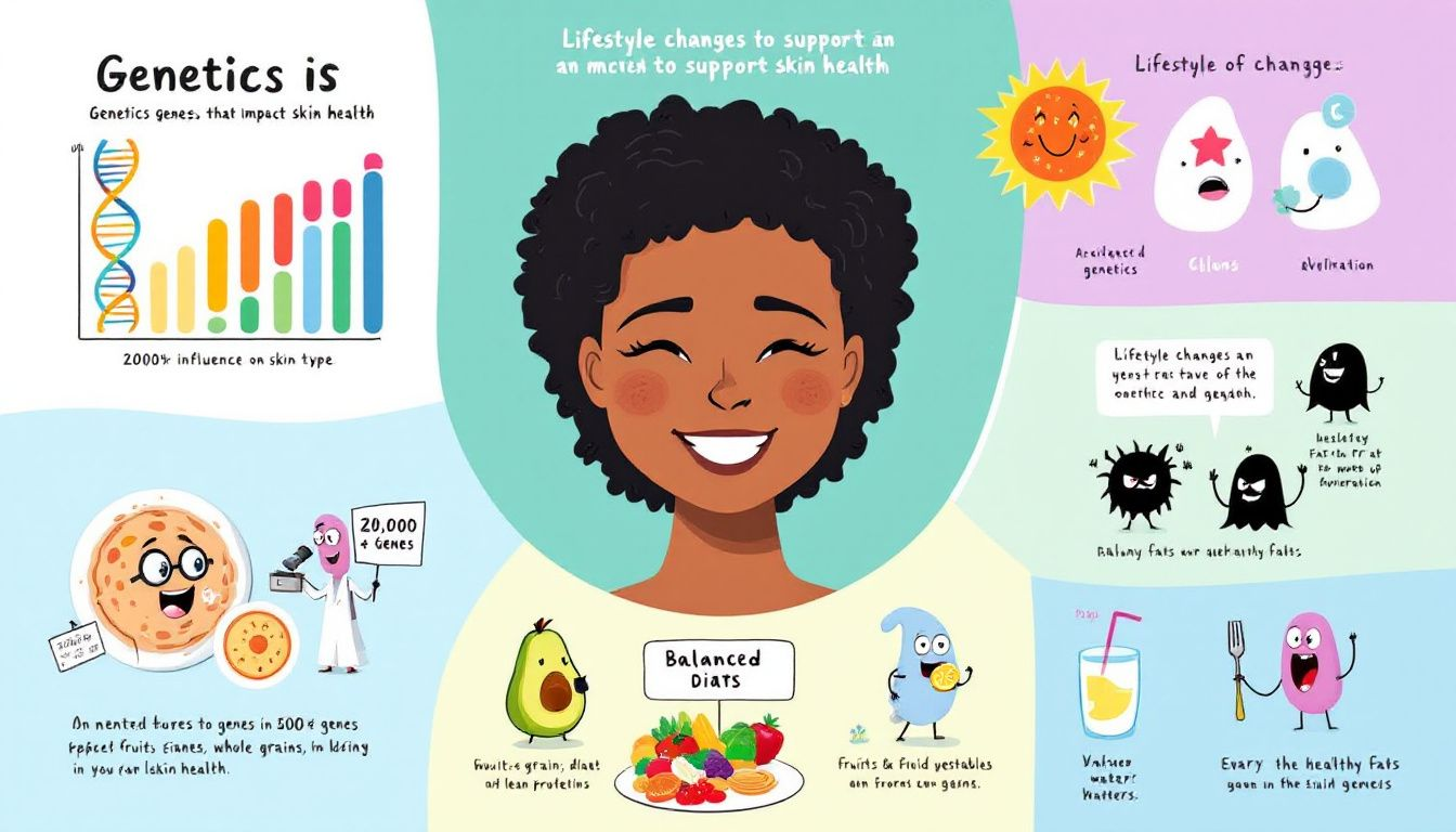 Lifestyle changes to support skin health.