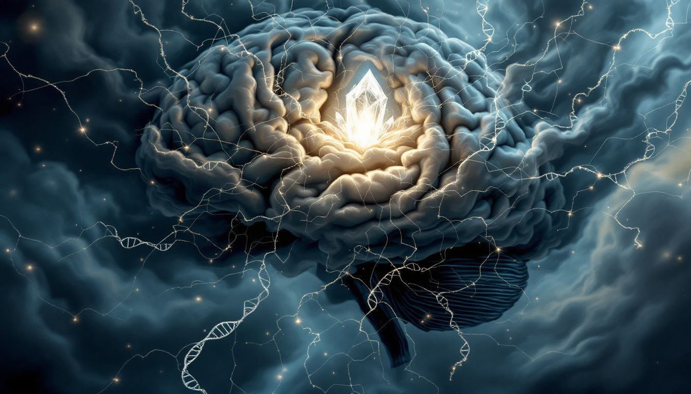 An illustration depicting the relationship between MTHFR and bipolar disorder, highlighting genetic factors.