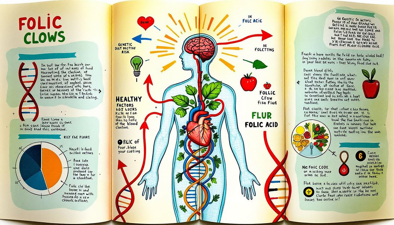Healthy diet options for managing blood clot risk, focusing on folic acid.