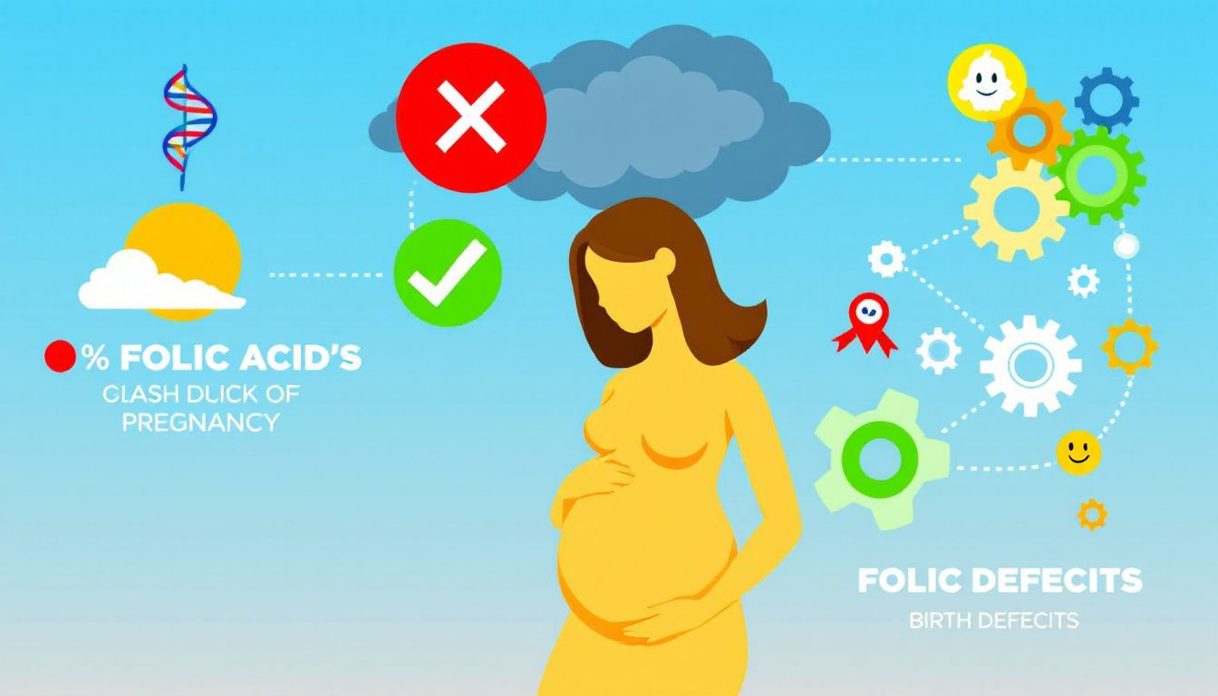 Importance of folic acid supplementation.