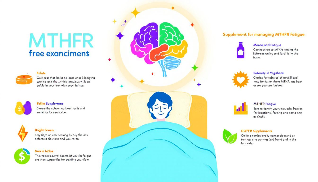 A variety of supplements beneficial for managing MTHFR fatigue.