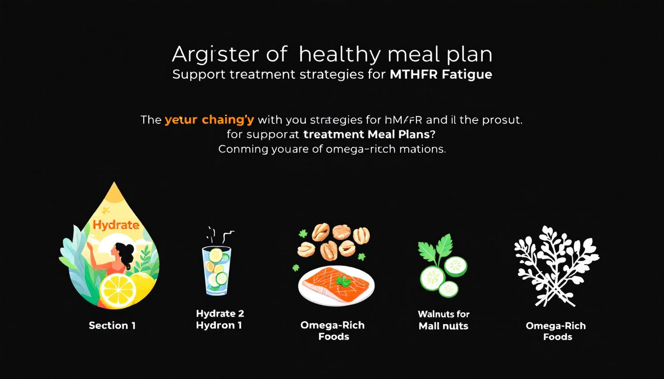 A healthy meal plan that supports treatment strategies for MTHFR fatigue.